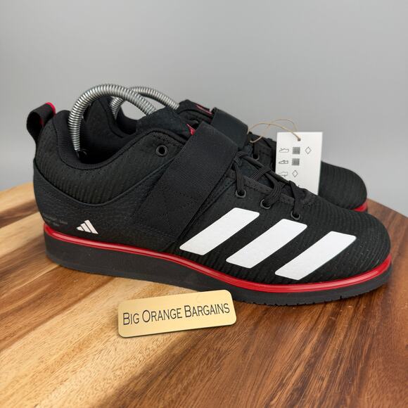 Adidas Powerlift 5 Weightlifting Shoes Gym Trainers Men\'s 8 IH8238 Black Red main image 2
